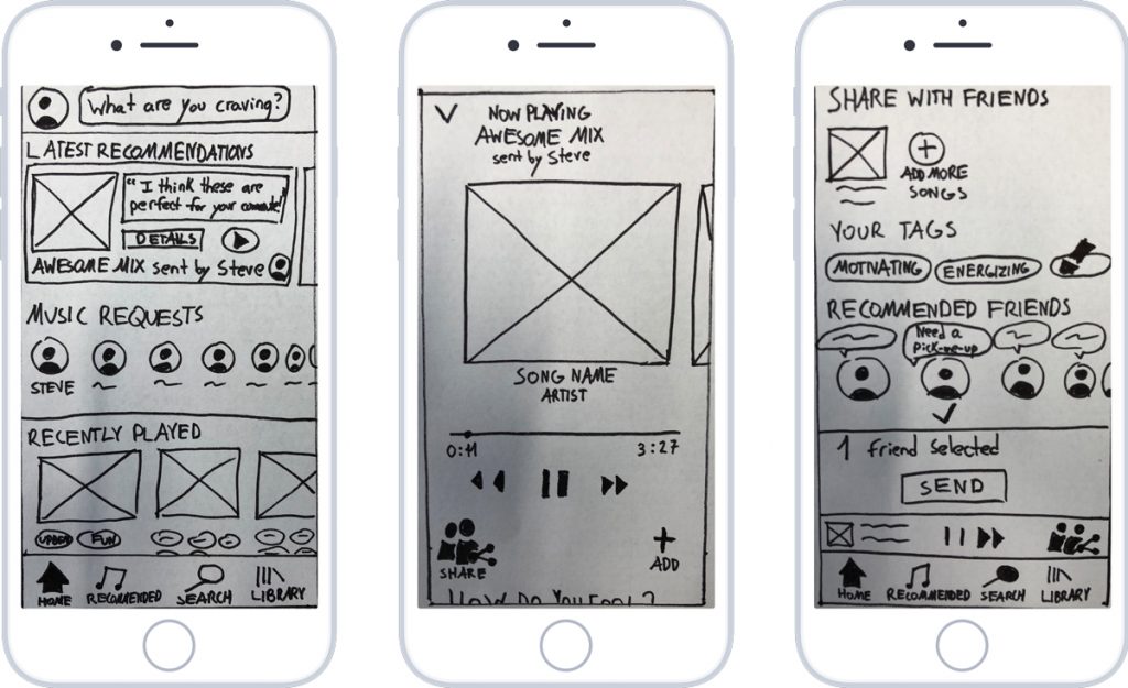 Lo-fi Prototype Screens